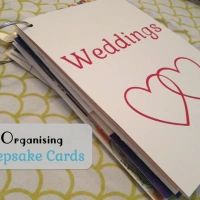 Organising Keepsake Cards
