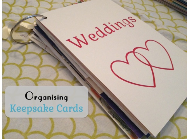 Organising Keepsake Cards